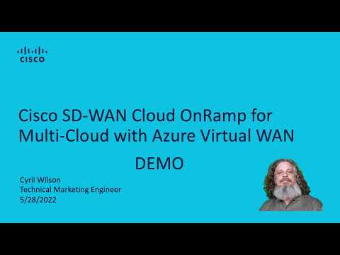 Cisco SD-WAN Cloud OnRamp for Multi-Cloud with Azure Virtual WAN - DEMO