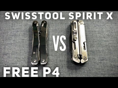 Victorinox SwissTool Spirit X and Leatherman Free P4 Comparison