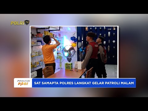 PATROLI MALAM POLRES LANGKAT, WUJUDKAN SITUASI KAMTIBMAS YANG KONDUSIF