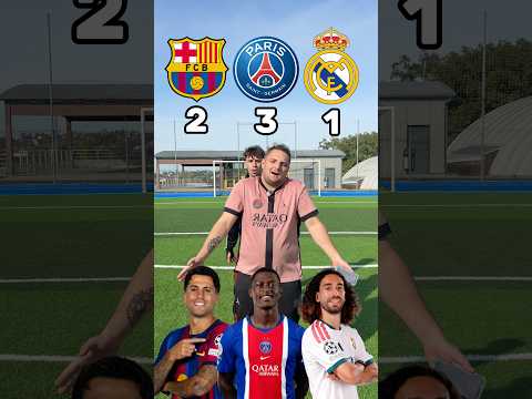 BARCA 🆚 PSG 🆚 REAL !