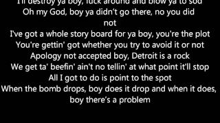 Eminem - Drop the Bomb On &#39;Em (with lyrics)