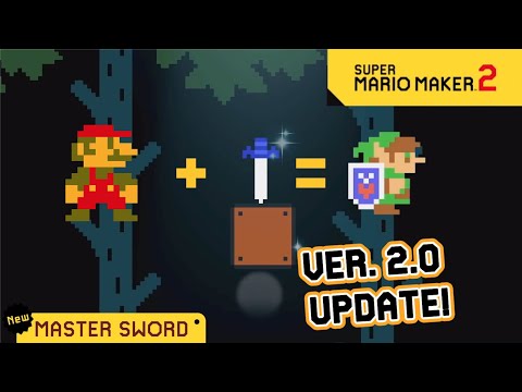 NEW Master Sword Item in Super Mario Maker 2 VER. 2.0 Update!