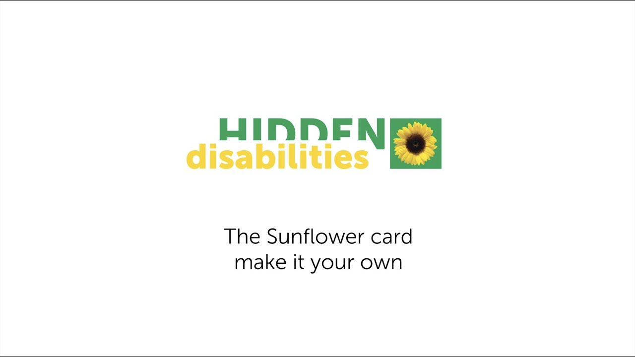 The Hidden Disabilities Sunflower icons