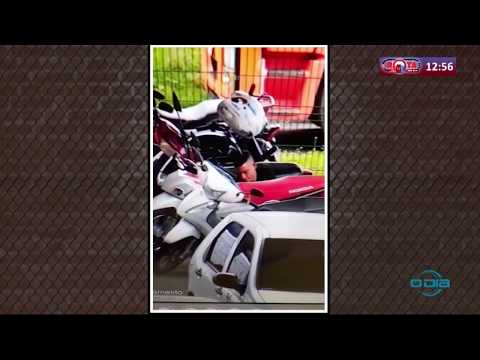 ROTA DO DIA 20 04 20  CaÌ‚meras flagram homem supostamente tentando roubar moto em supermercado