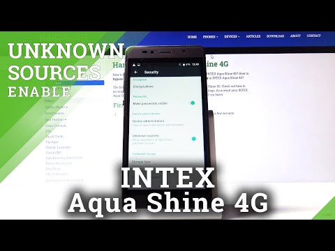 How to Enable Unknown Sources in INTEX Aqua Shine 4G – Install Unknown Apps