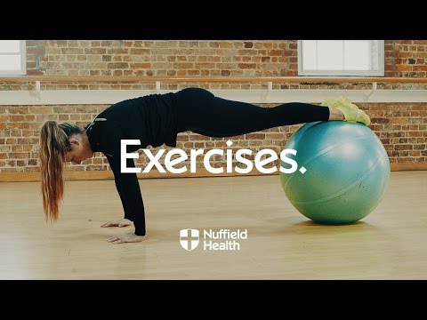 Swiss Ball Knee Tuck | Nuffield Health