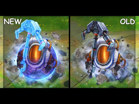 All Nautilus Skins VFX Update NEW and OLD (League of Legends)