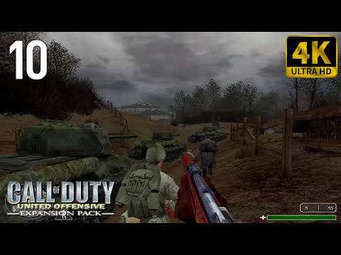 🎮 [4K] Call of Duty: United Offensive (2004) | Gameplay Walkthrough - Part 10 [ PC 4K 60FPS ]
