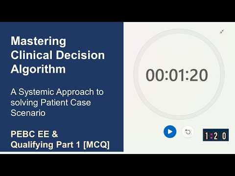 PEBC EE & Qualifying Part 1 MCQ Exams: How to Solve Patient Care Case Scenario