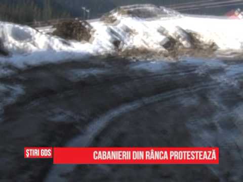 Cabanierii din Rânca protestează