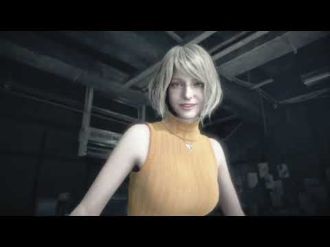 Resident Evil 4: Remake - Ashley Removing Leon's Las Plaga Parasite