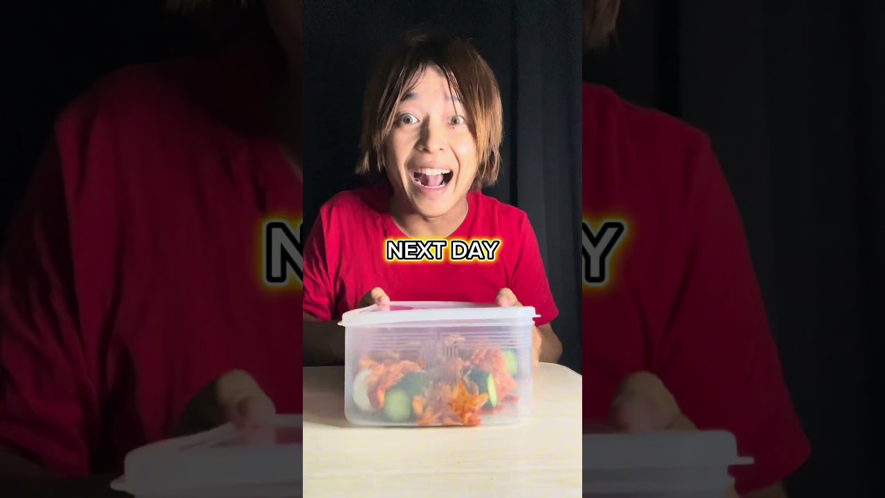 CRUNCHY Kimchi Cucumber 🥒🔥 #shorts