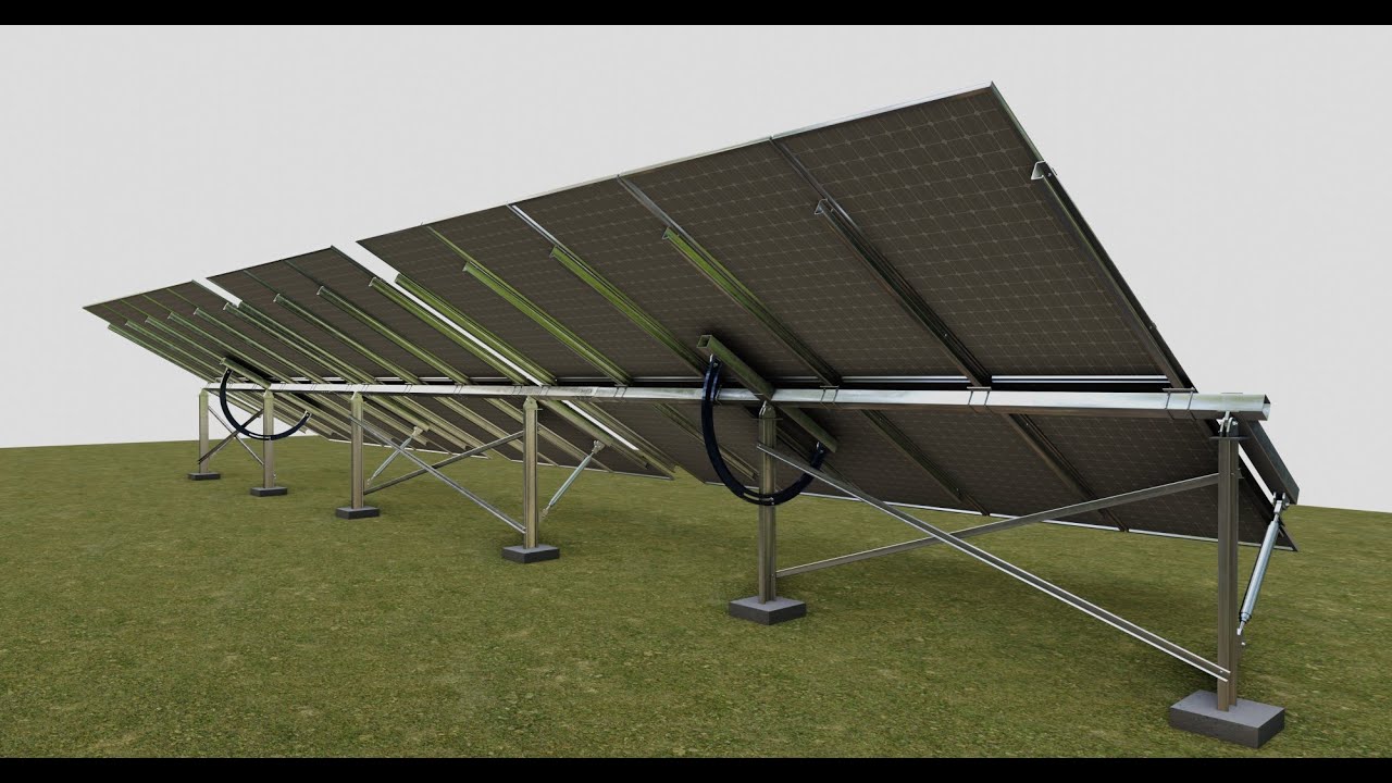 Manual Tracker Solar Energy Structure Type-3 3D Model