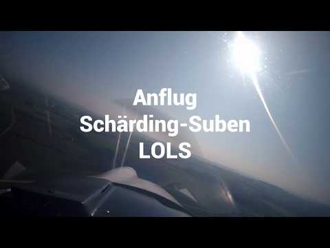 Anflug auf den Flugplatz Schärding-Suben  LOLS