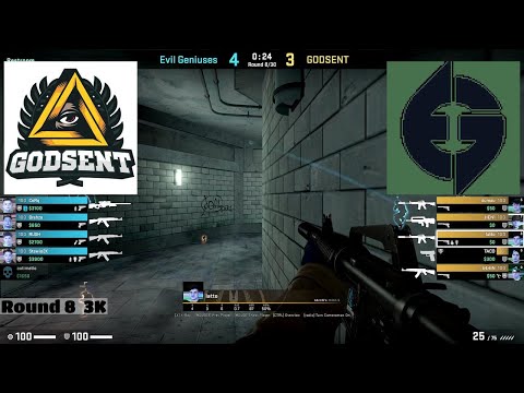GODSENT vs Evil Geniuses Highlights / quarter-final at BLAST Premier Spring Showdown 2022 North Amer