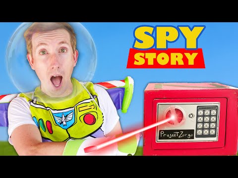 RED SAFE BLOWN OPEN! Spy Ninjas Playing Toy Story Challenges vs Hacker to Sneak into Friend Game