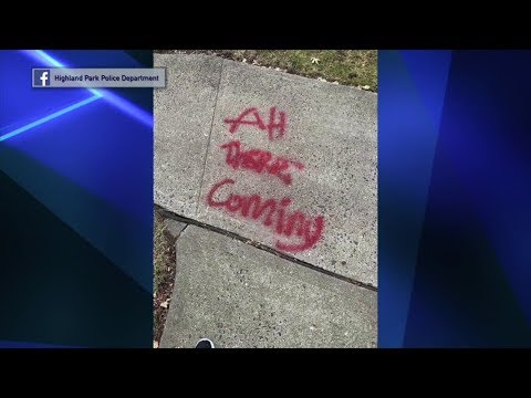 NJ Highland Park Synagogue Graffiti