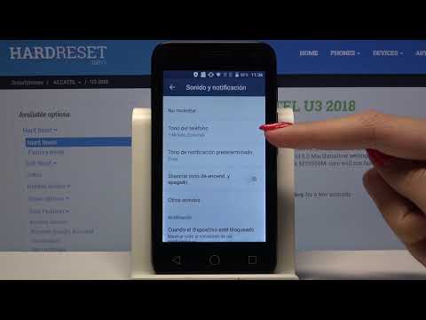 Cómo cambiar el tono de llamada en ALCATEL U3 - sonido de llamadas, timbre