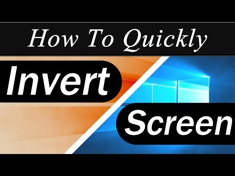 How To Quickly: Invert the Colors In Windows 10 (Keyboard Shortcut)