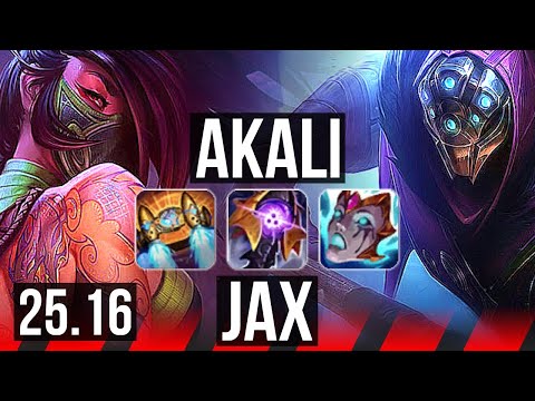 AKALI vs JAX (TOP) | Godlike | EUW Diamond | 25.16