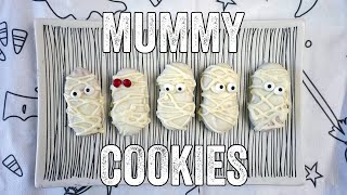 How to Make Mummy Cookies (Easy Halloween Treat) | Chef Julie Yoon