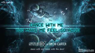 Studio-X vs. Simon Carter - Dance With Me 'Dance With The Devil' (official Lyrics Video)