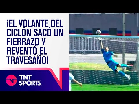 ¡El VOLANTE del CICLÓN sacó un FIERRAZO desde afuera del ÁREA y REVENTÓ el TRAVESAÑO!