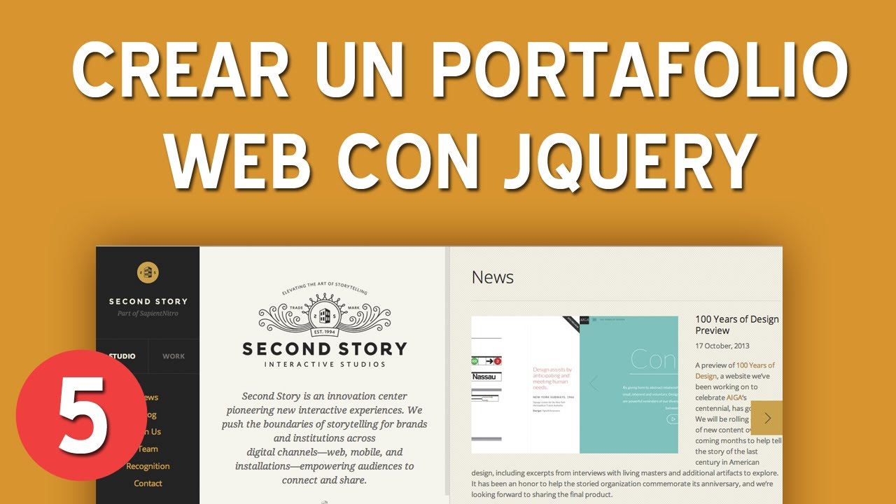 #5 Crear un portafolio web con jQuery - Plugin RSS 1