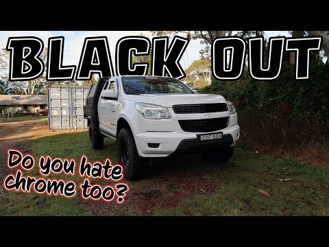 Painting my Colorado Grille Black | I HATE CHROME!