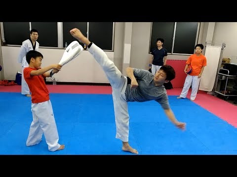 フリッカージャブのような蹴りをやってみました。【テコンドー】taekwondo