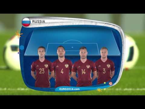 Russia line-up v Wales: UEFA EURO 2016