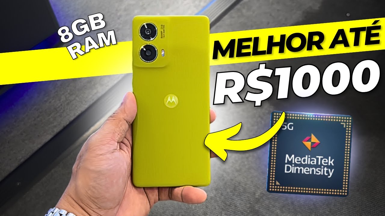 TOP 7 MELHORES Celulares até R$1000 CUSTO BENEFÍCIO em 2024!!! - BOM e BARATO