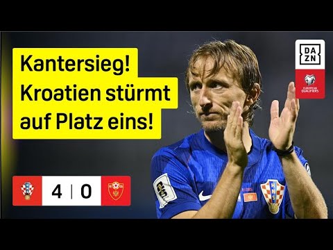 Kroatien - Montenegro | European Qualifiers | DAZN Highlights
