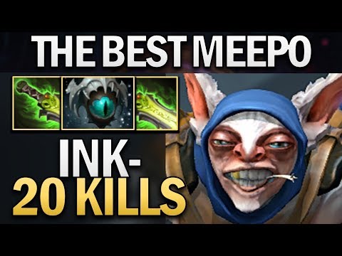 BEST MEEPO BY INK WITH 20 KILLS - DOTA 2 PRO GAMEPLAY