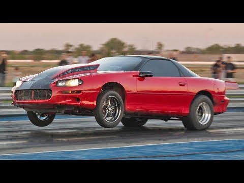98mm Turbo Camaro with a NASTY 2-Step! Video