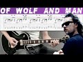 METALLICA OF WOLF AND MAN Guitar Cover With TAB Lesson