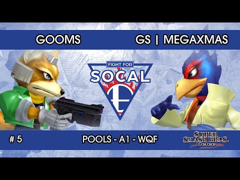 Fight For SoCal 5 - Gooms (Fox) VS GS | MegaXmas (Falco) - SSBM - Pools A1 (WQF)