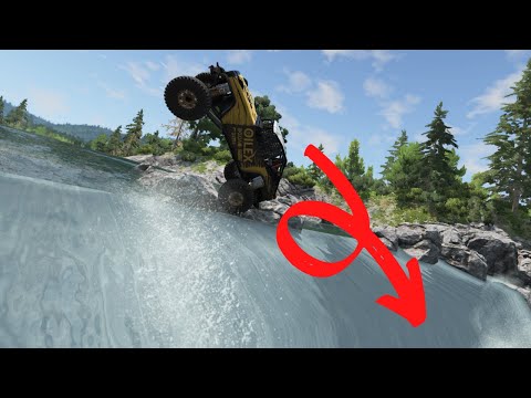 Cars VS Waterfall – BeamNG.Drive #BeamNG #BeamNGDrive #crash