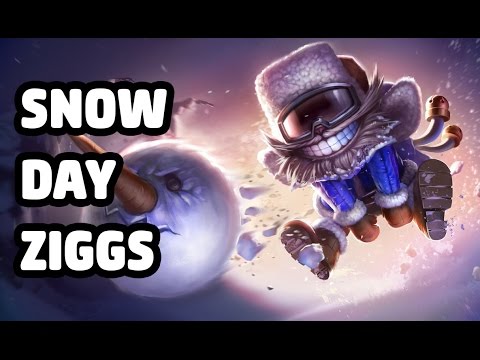 SNOW DAY ZIGGS SKIN SPOTLIGHT - LEAGUE OF LEGENDS
