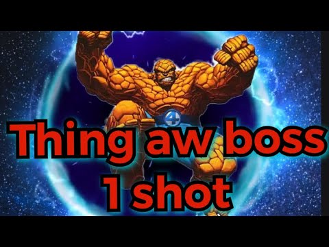 Aw thing boss 1 shot - marvel contest of champions