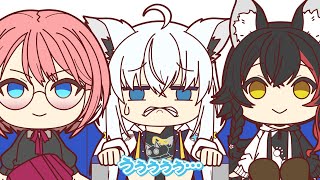 【手描き】ミオしゃ！感謝！の上海旅行！【ホロライブ/白上フブキ/大神ミオ/鷹嶺ルイ】