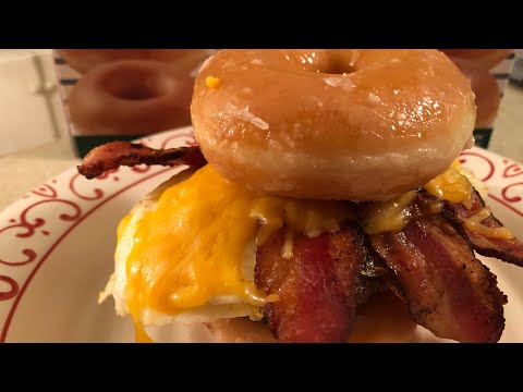 How To Make A Krispy Kreme Breakfast Sandwich | Krispy Kreme Recipe