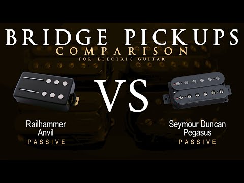 Railhammer ANVIL vs Seymour Duncan PEGASUS - Bridge Guitar Pickup Comparison Tone Demo