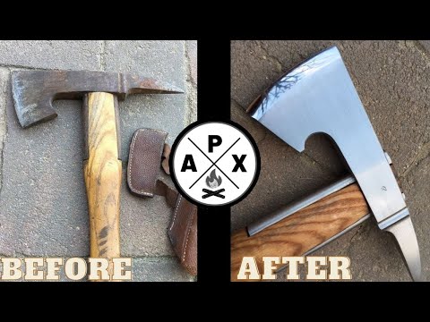 Rusty Firefighter Axe Restoration