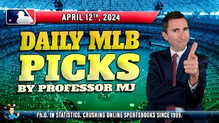 MLB DAILY PICKS | THE PROF'S TOP BETS FOR TODAY + FREE  PREDICTION CONTEST! (April 12th) #mlbpicks