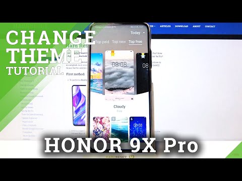 HUAWEI Honor 9x Pro / Personalize Menu Look - Change Screen Theme