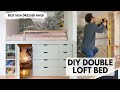 DIY Double Loft Bed With Hidden Hideout Ikea Dresser Hack
