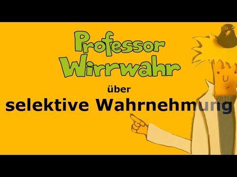 Professor Wirrwahr über selektive Wahrnehmung, Stop-Motion-Clip für Kinder, Psychologie