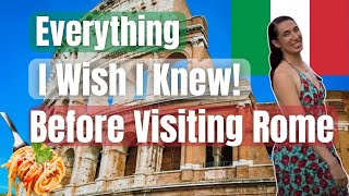 25 Things to Know Before Visiting Rome | First Trip to Rome
