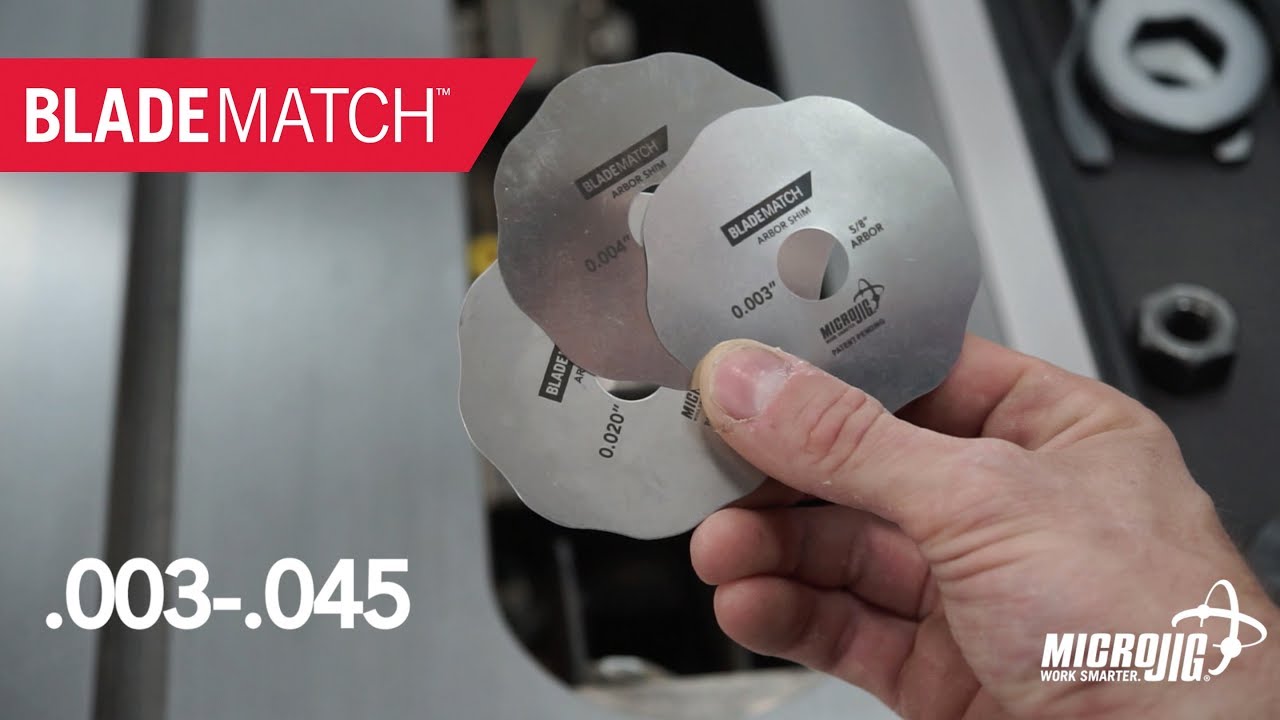 BLADEMATCH Arbor Shims - Table Saw Calibration | #1 Brand In Table